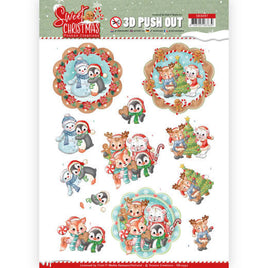 3D Pushout - Yvonne Creations - Sweet Christmas - Sweet Winter Animals