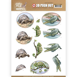3D Pushout - Amy Design - Wild Animals Outback - Reptiles