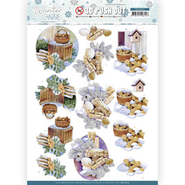 3D Push Out - Jeanine's Art - Winter Charm - Wood