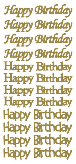 Peel-Off Stickers - Happy Birthday  (No 274800 & 274801)