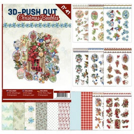 3D Push Out book 41 - Christmas Baubles