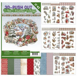 3D Push Out Book  No 43 - White Christmas Feelings