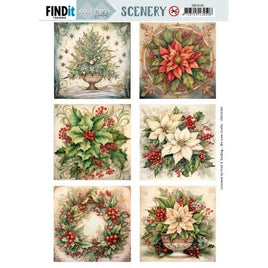 Push Out Scenery - Card Deco Essentials - Holly Square