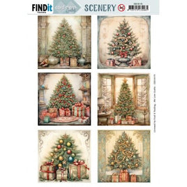 Push Out Scenery - Card Deco Essentials - Christmas Tree Square