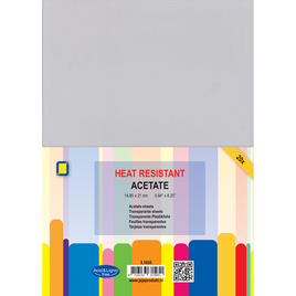 Acetate sheets - A5 - Heat resistant Pkt 20 sheets