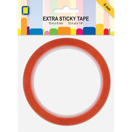 Adhesive - Double Sided Tape - Extra Sticky  6mm wide x 10mt