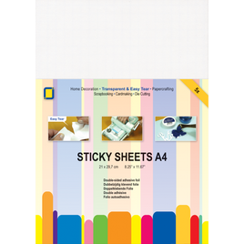 A4 Double Sided Sticky Sheets PKT 5 SHEETS