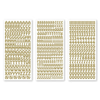 
              JeJe - ABC & 123 Peel off stickers set 1, Gold 3 sheets
            