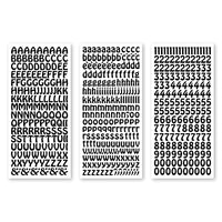 
              JeJe - ABC & 123 Peel off stickers set 1, Black 3 sheets
            