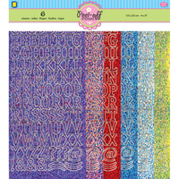 
              Peel-Off Stickers - 6-pack peel-off sticker set ABC Diamond
            