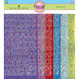 Peel-Off Stickers - 6-pack peel-off sticker set ABC Diamond