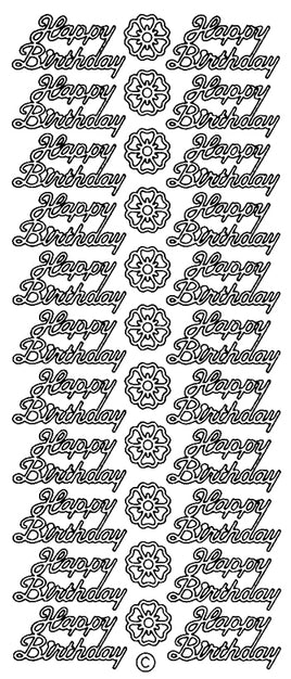 Peel-Off Stickers - Happy Birthday (300)