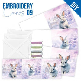 Stitch and Do Cards 9 - Berries Beauties -  Rabbits