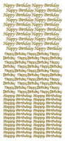 
              Peel-Off Stickers - Happy Birthday  (No 314900 & 314901)
            