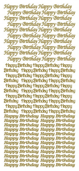 Peel-Off Stickers - Happy Birthday  (No 314900 & 314901)