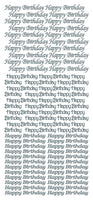 
              Peel-Off Stickers - Happy Birthday  (No 314900 & 314901)
            