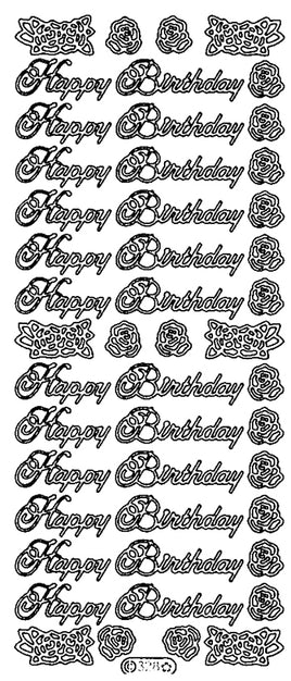 Peel-Off Stickers - Happy Birthday (328)
