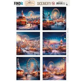Scenery Push Out - Berries Beauties - Snowy Winter Carnival - Square