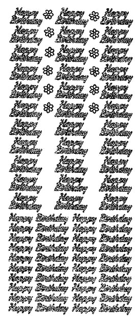 Peel-Off Stickers - Happy Birthday (333)