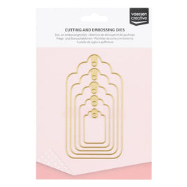 Vaessen Creative -  Cutting and Embossing Dies Tags #1 (5pcs)