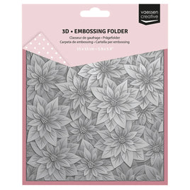 Vaessen Creative • 3D Embossing Folder Christmas Rose 5.9x5.9"