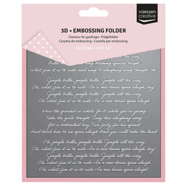 Vaessen Creative • 3D Embossing Folder Jingle Bells 5.9x5.9"