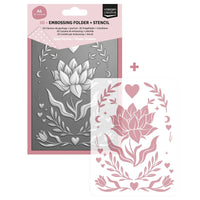 
              Vaessen Creative - 3D Embossing Folder + Stencil Flower Dreams A6
            