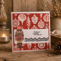 Nellie's Choice - 3D Embossing Folder + Stencil Christmas Baubles 5.9"x5.9"