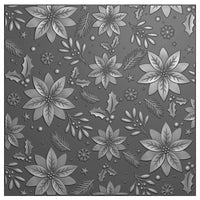 Nellie's Choice - 3D Embossing Folder + Stencil Christmas Rose 5.9x5.9"