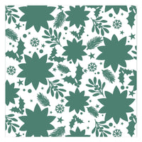 Nellie's Choice - 3D Embossing Folder + Stencil Christmas Rose 5.9x5.9"
