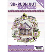 
              3D Push Out Book 55 - Purple Blossom
            