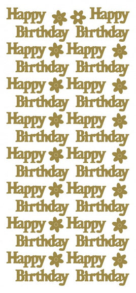 Peel-Off Stickers - Happy Birthday  (No 484500 & 484501)