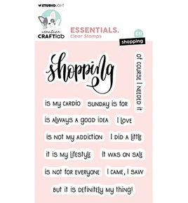 Studio Light •CCL Clear Stamp Shopping Essentials No.758