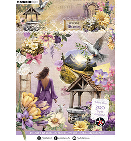 Studio Light • JMA - Die-cut Paper Pad Paper elements Growing & Blooming nr.318