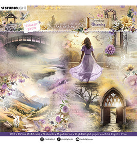 Studio Light • JMA - Designer Paper Pad Collage paper Growing & Blooming nr.319