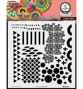Art By Marlene - Studio Light - Mask/Stencil- Frantic deco