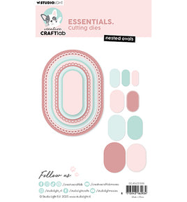Craft Lab - Cutting Die - Nested ovals Essentials nr. 1050