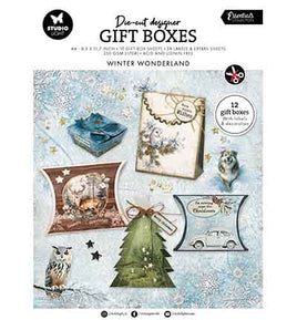 Studio Light - Essentials - Die-cut Designer Gift Boxes Winter Wonderland