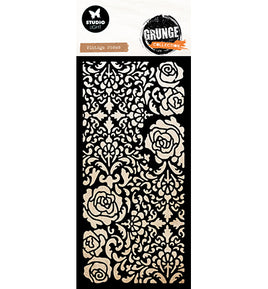 Studio Light - Grunge Collection - Stencil/Mask - Vintage Roses