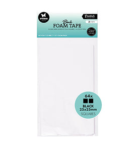 Studio Light  - Essentials - Double sided foam squares -2.5 mm Square Black 1.5mm thick