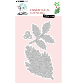Studio Light - Creative Craftlab - Essentials - Cutting Die - Festive Holly #1121