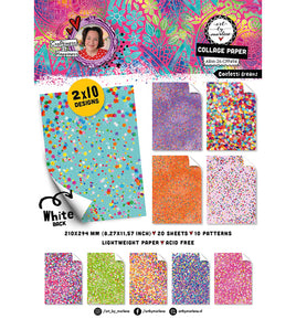 ABM - Art by Marlene - A4 Collage Paper Pad Confetti Dreamz