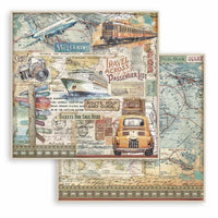 
              STAMPERIA - Art of Travelling - Scrapbooking Pad 203X203MM (8"X8")
            
