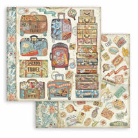 
              STAMPERIA - Art of Travelling - Scrapbooking Pad 203X203MM (8"X8")
            