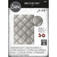 
              Sizzix • 3-D Texture Fades Embossing Folder Quilted by Tim Holtz
            