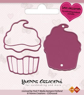 Die - Yvonne Creations - Love - Cupcake