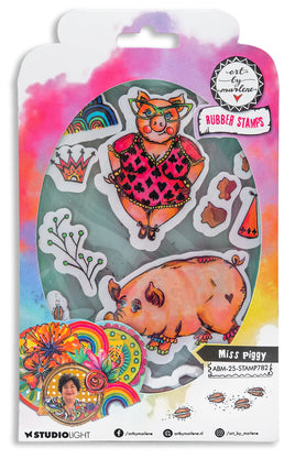 ABM - Art by Marlene Rubber Stamp - Miss Piggy