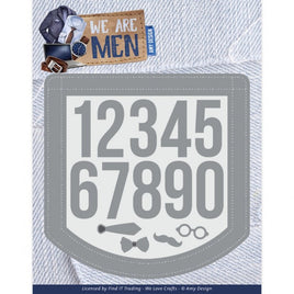 Amy Design - Cutting Dies- We Are Men - Men Digits