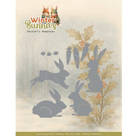 Dies - Berries Beauties - Winter Bunnies - Bunnies