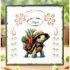 3D Push Out - Berries Beauties -  Cute Animals - Turtles
